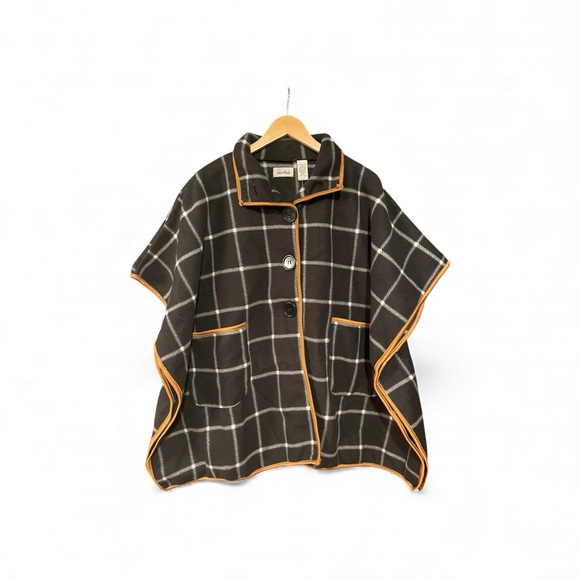 Moda Black Plaid Fleece Parka - Picture 2 of 4